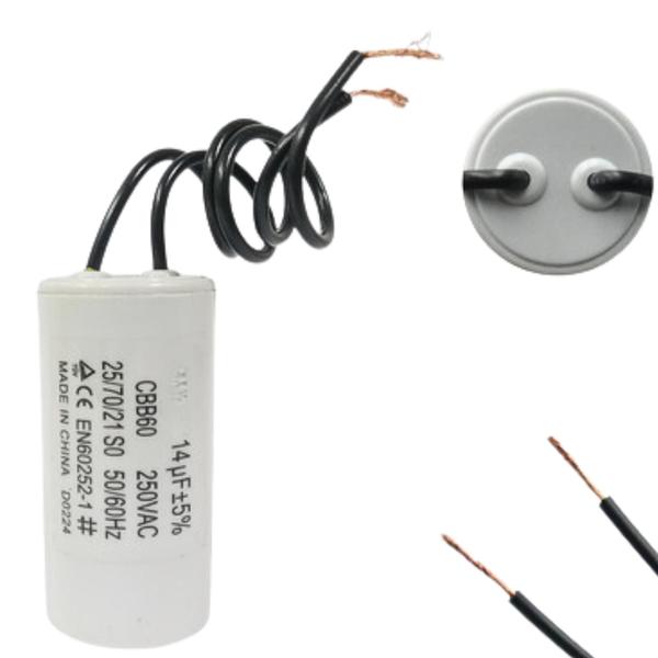 Imagem de Capacitor De Partida 14uf 250v 30x56mm (2fios)