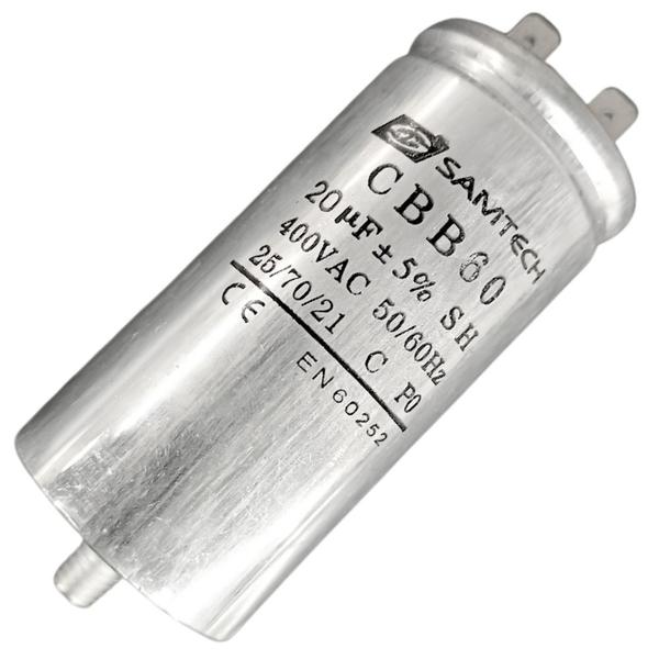 Imagem de Capacitor De Partida 20uf 400v 38x78mm (fast-on)