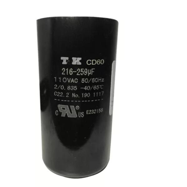 Imagem de Capacitor De Partida 216uF+259uF 110V 36x70mm (Fast-on)