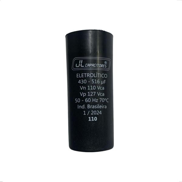 Imagem de Capacitor De Partida 430-516uf 110v motor 1cv Weg Hercules lepono - JL Capacitores