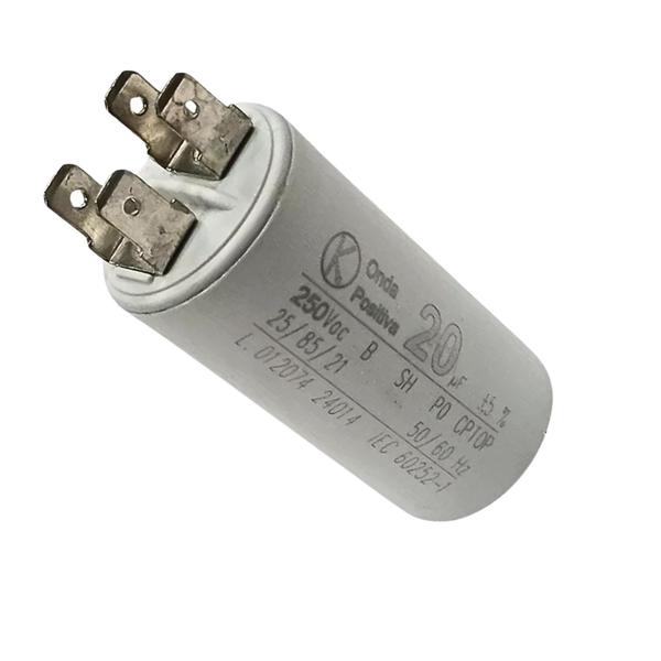 Imagem de  Capacitor De Partida Fast-on 20uf 250v 30x60mm