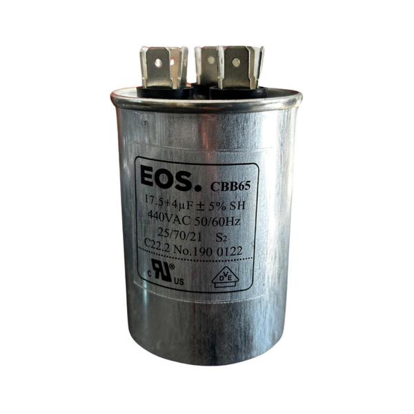 Imagem de Capacitor Duplo 17.5+4 uF 440V c/ Terminal (50x70mm)