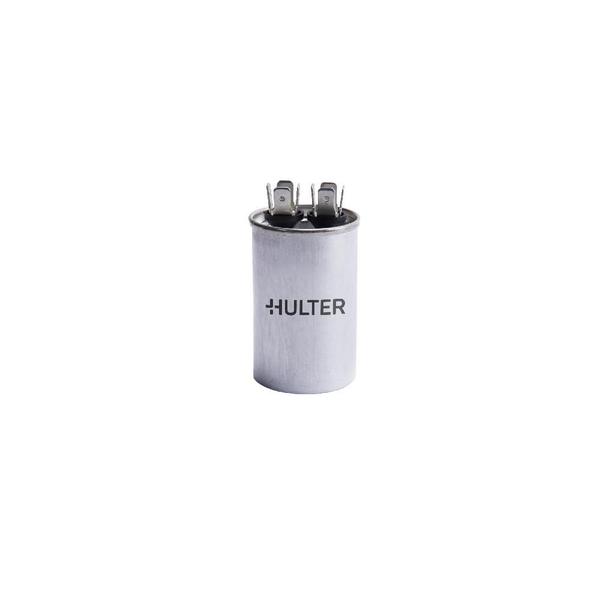 Capacitor Duplo 35+2,5 MFD Terminal de Metal Hulter 440V Imagem de Capacitor Duplo 35+2,5 MFD Terminal de Metal Hulter 440V