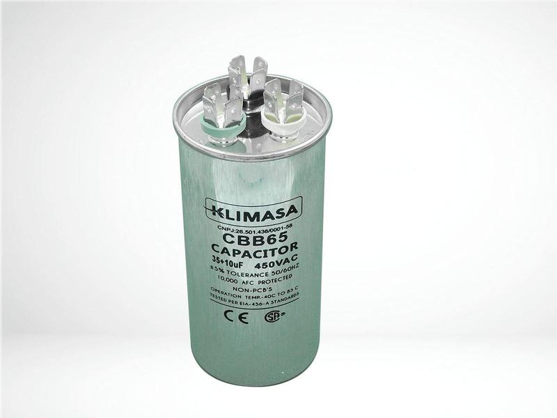 Imagem de Capacitor duplo 35uf + 10uf 440/450v metal - 11030030