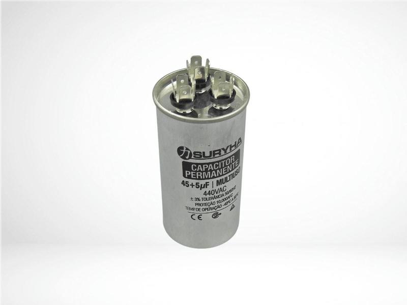 Imagem de Capacitor duplo 45uf + 5uf 440v metal - 80151.146