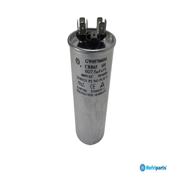 Imagem de Capacitor Duplo 60+7,5mf 400v - Gw05706054