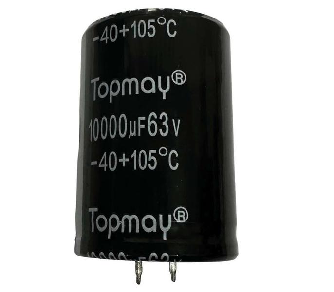 Imagem de CAPACITOR ELETROLITICO 10000X63V - 10000UF X 63V - 105º GRAUS