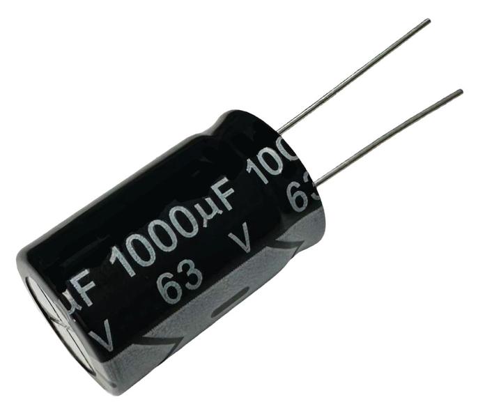 Imagem de Capacitor eletrolitico 1000x63v - 1000 uf x 63v - 105 graus