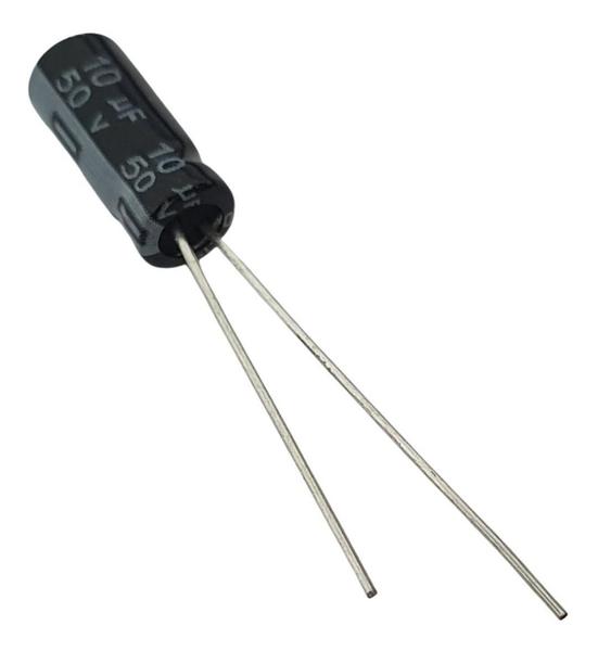 Imagem de Capacitor Eletrolítico 10uF 50V  - Kit 10 Peças