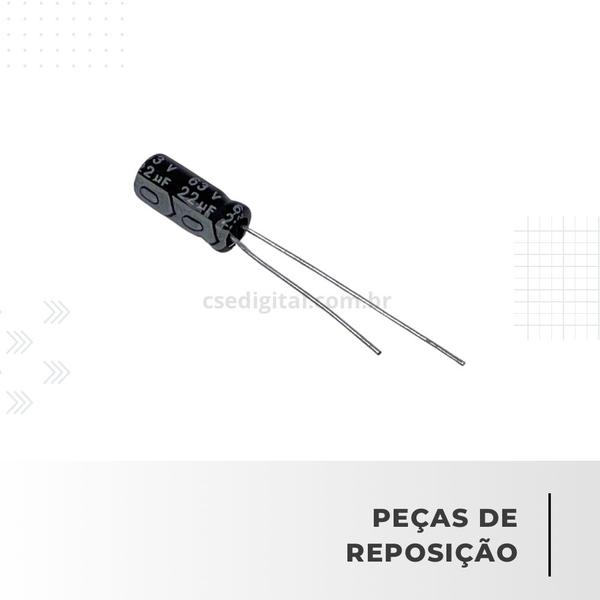 Imagem de Capacitor Eletrolítico 22/63V 105 Graus KIT C/10