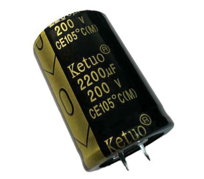 Imagem de CAPACITOR ELETROLITICO 2200X200V - 2200UF X 200V - 105º GRAUS