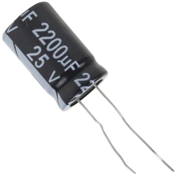 Imagem de Capacitor Eletrolitico 2200X25V-105 Graus Novo