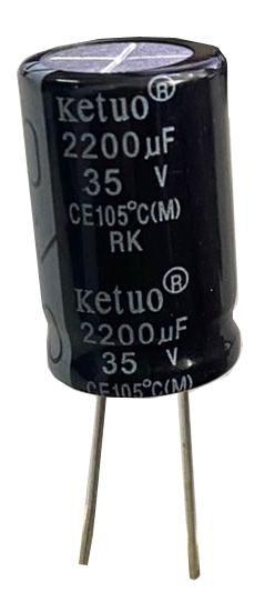 Imagem de Capacitor eletrolitico 2200x35v - 2200uf x 35v - 105 graus