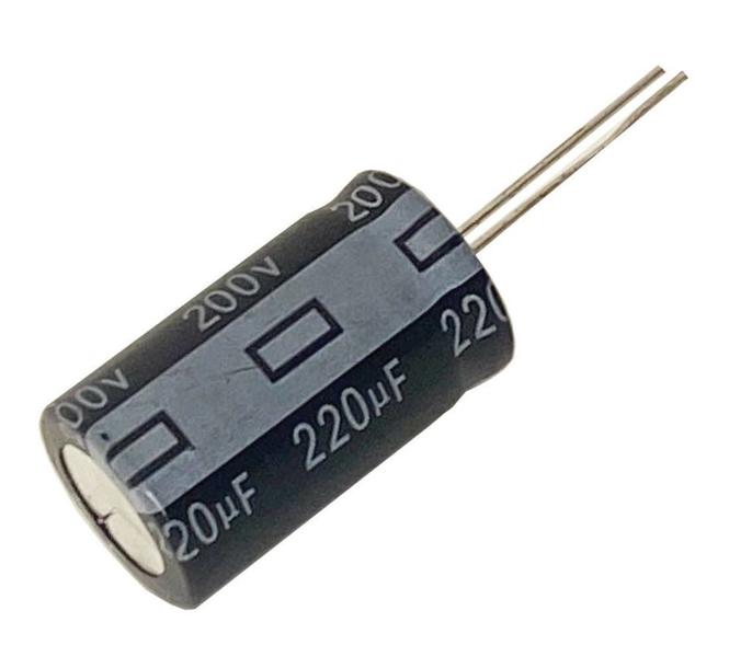 Imagem de Capacitor eletrolitico 220x200v - 220uf x 200v - 105 graus 