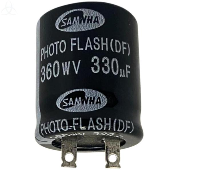 Imagem de  Capacitor Eletrolítico 330uf 360v 25x31mm Foto Flash