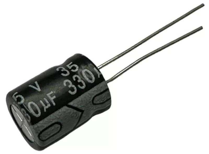 Imagem de CAPACITOR ELETROLITICO 330X35V - 330UF X 35V - 105º GRAUS