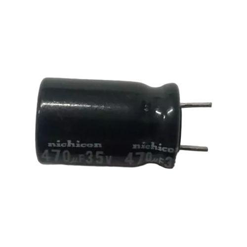 Imagem de Capacitor Eletrolitico 470uf X 35v  - Kit Com 10 Peças