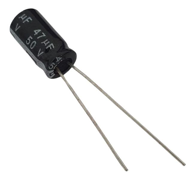 Imagem de Capacitor Eletrolítico 47uF 50V  - Kit 10 Peças