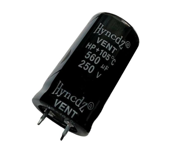 Imagem de CAPACITOR ELETROLITICO 560X250V - 560UF X 250V - 105º GRAUS