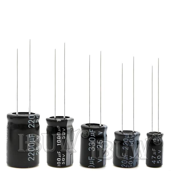 Imagem de Capacitor Eletrolítico De Alta Tensão 6.3V-450V 0.1UF-1000UF Para Eletrônicos