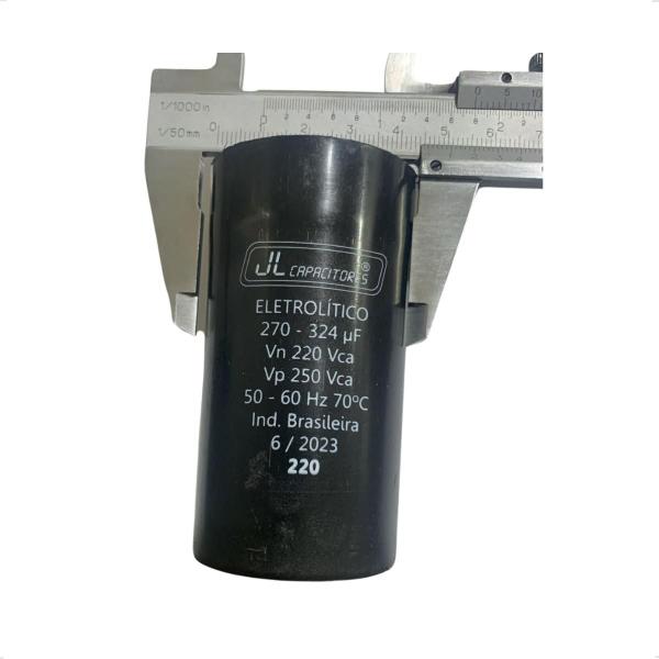 Imagem de Capacitor Eletrolítico Partida Motores 270-324uf 220v - Marca JL