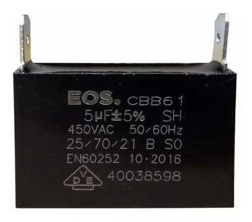 Imagem de Capacitor eos 05+ 5% uf 450v 60hz