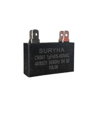 Imagem de Capacitor Motor Ventilador 1Uf 450V Suryha