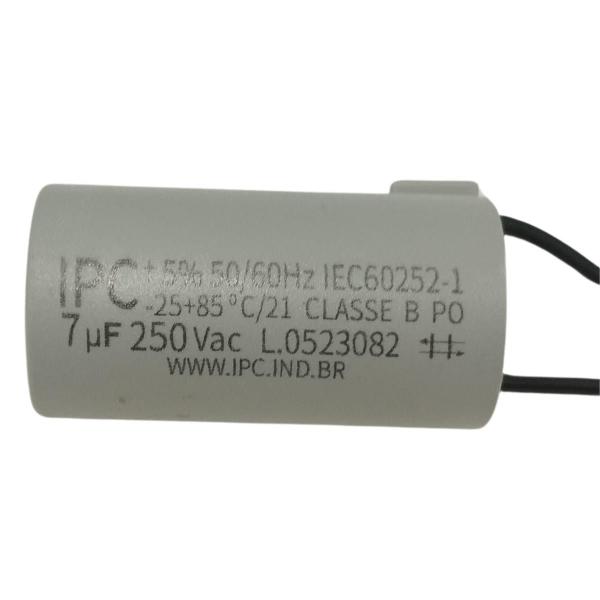 Imagem de Capacitor P/ Ventilador 2 Fios 7uf 50/60hz 250v Ipc