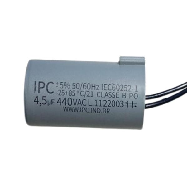 Imagem de Capacitor Para Ventilador 2 Fios 4,5uf 440vac 50/60hz