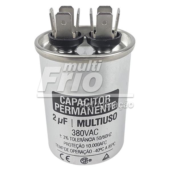 Imagem de Capacitor Permanente 2 uF 380V