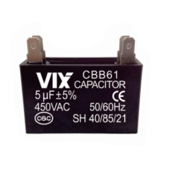 Capacitor Permanente 5UF Vix 450 Volts Imagem de Capacitor Permanente 5UF Vix 450 Volts
