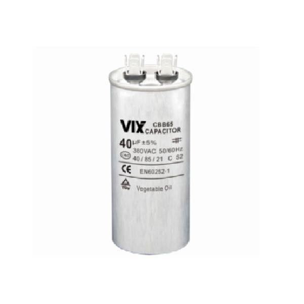 Capacitor Permanente Vix 40MF - 380 Volts Imagem de Capacitor Permanente Vix 40MF - 380 Volts