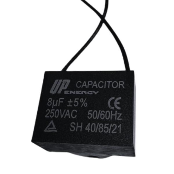 Imagem de Capacitor Quadrado Para Ventilador 2 Fios 8uf 250vac