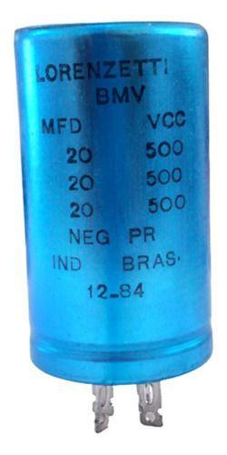 Imagem de Capacitor Radio Valvulado 20uf + 20uf + 20uf 500vcc