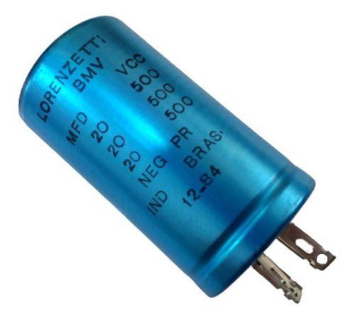 Imagem de Capacitor Radio Valvulado 20uf + 20uf + 20uf 500vcc