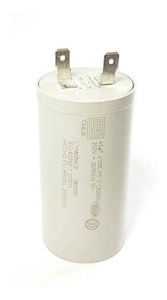 Imagem de Capacitor Simples Weg 45mf 250v 50/60hz Para Lavadora