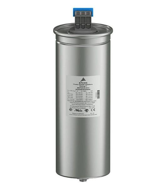 Capacitor Trifásico para Correção de Fator de Potência em 440Vca - EPCOS / TDK Imagem de Capacitor Trifásico para Correção de Fator de Potência em 440Vca