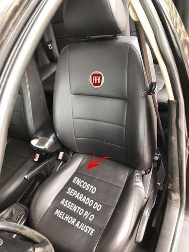 Imagem de Capas Bancos Carro 100% Couro Fiat Novo Uno Way 2012 A 2021