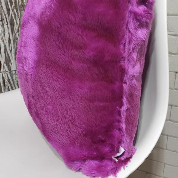 Imagem de Capas De Almofadas De Pelucia Roxo Pelo Curto Luxo 40X40