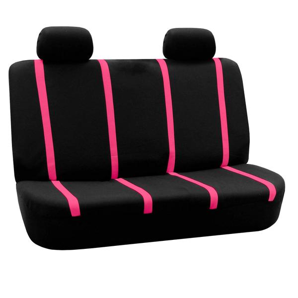 Imagem de Capas de assento de carro FH Group Rear Set Cloth Universal Pink