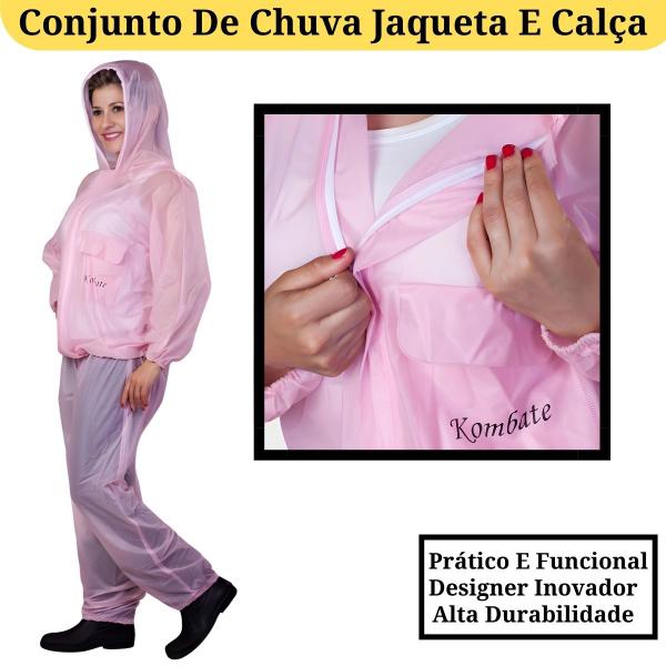 Imagem de Capas De Chuva Shows Eventos Jogos Pvc Impermeável Kit Jaqueta E Calça