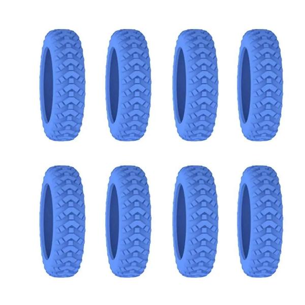 Imagem de Capas de Proteção de Silicone para Rodas de Mala - 8 Unidades - Silenciosas