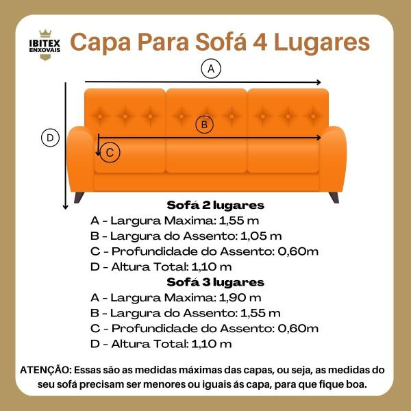 Imagem de Capas De Sofá 2 E 3 Lugares De Malha Gel Resistente Costura Reforçada