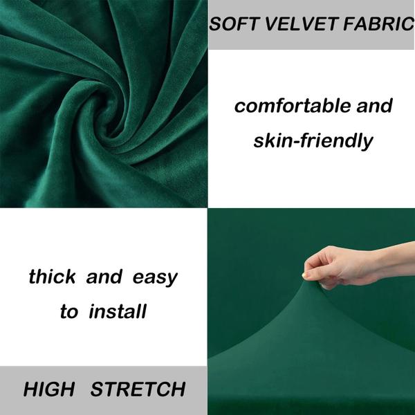 Imagem de Capas de sofá Henbula Stretch Thick Velvet de 3 lugares