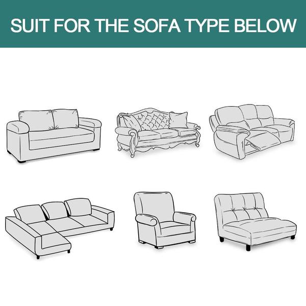 Imagem de Capas de sofá MYSKY HOME Sectional Couch 3 Cushion Sage XXL