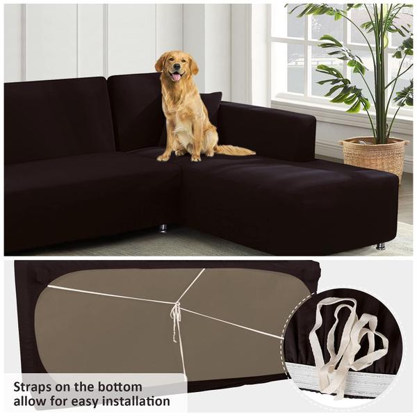 Imagem de Capas de sofá secionais KinCam L Shape Sofa Super Stretch