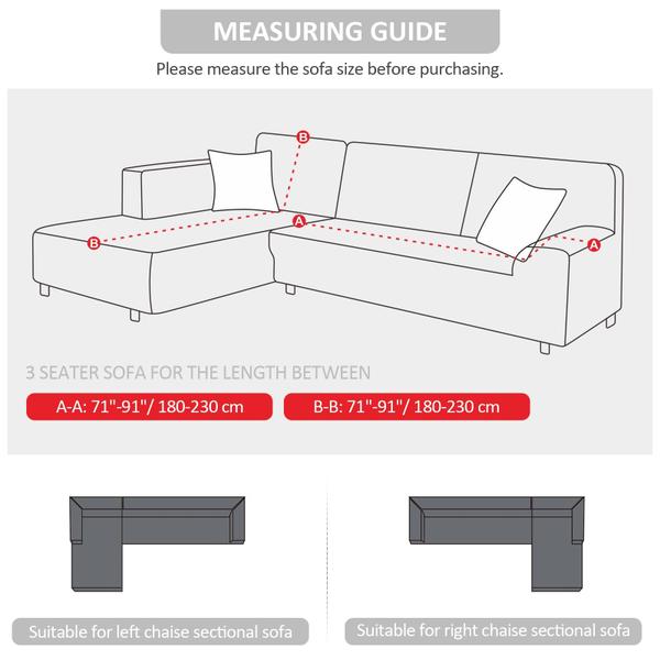 Imagem de Capas de sofá secionais KinCam L Shape Sofa Super Stretch