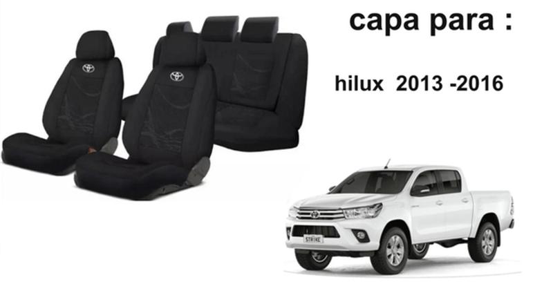 Imagem de Capas de Tecido Hilux 2013-16 + Volante + Chaveiro