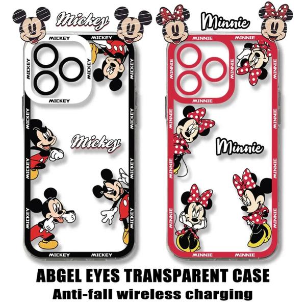 Imagem de Capas de Telefone Mickey e Minnie Mouse para Redmi Note 12/11/10/9/8/7 Pro