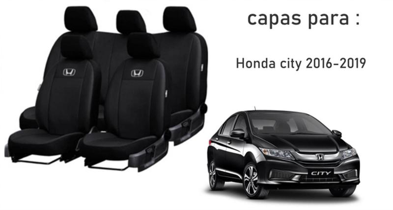 Imagem de Capas Design Elegante Honda City 2016-2019 + Volante + Chaveiro